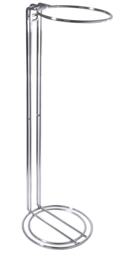 Sektkühlerständer aus verchromtem 7 mm starkem Stahldraht, schwere Qualität Gesamthöhe: 75 cm, Durchmesser innen: 19 cm [Lieferung ohne