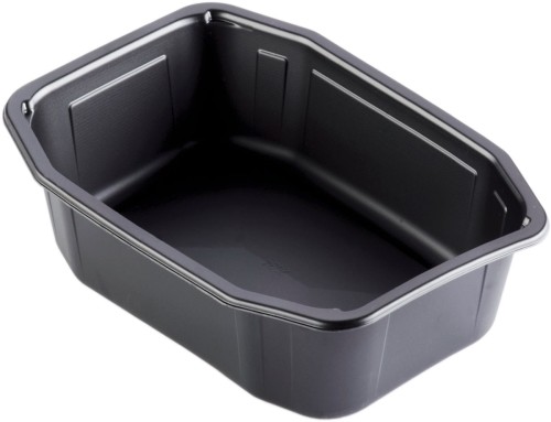 Duni PP-Schale HMR 215 x 148 x 70 mm Schwarz ungeteilt, 232 Stk/Krt (1 x 232 Stk)