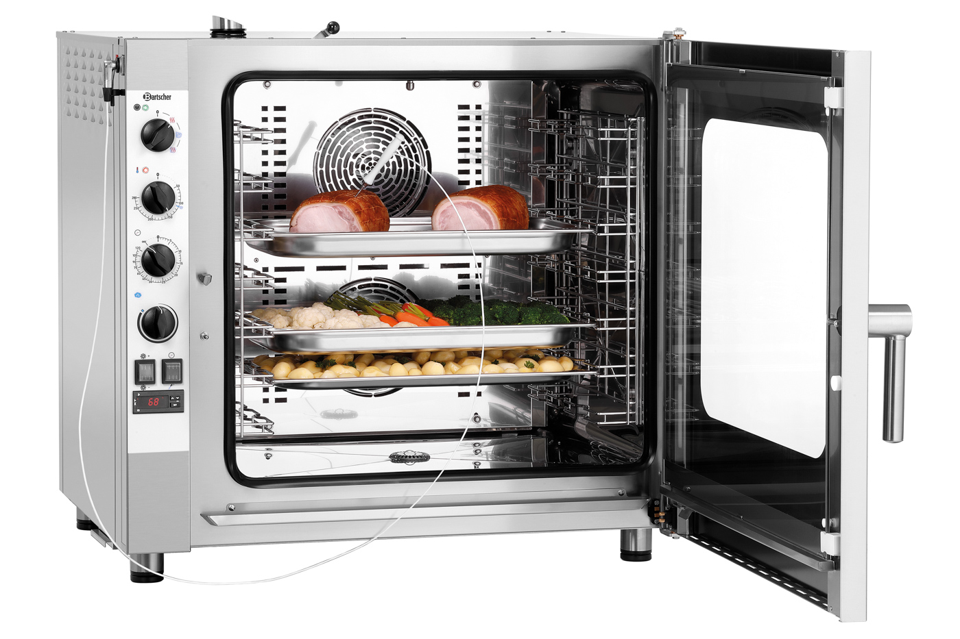 Bartscher Kombidämpfer Silversteam 7111M |Temperaturbereich bis: 280 °C | Maße: 89 x 83,5 x85,0 cm. Gewicht: 101 kg