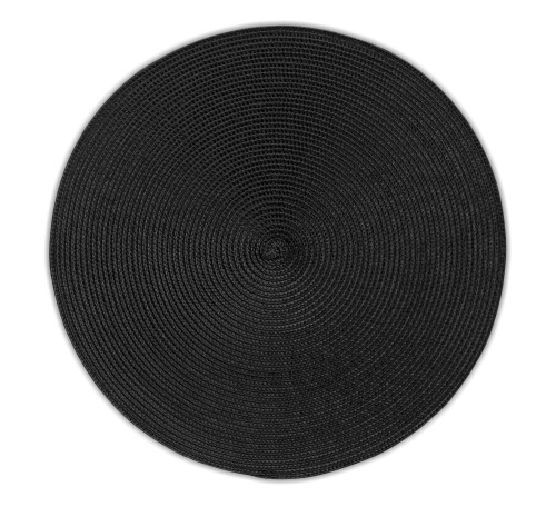 KELA Tisch-Set Kimya PP-Kunststoff schwarz 0,2cm 38,0cmØ