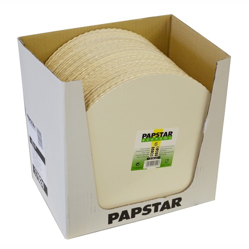 6 Tortenunterlagen, Pappe "pure" rund Ø 28 cm weiss mit gezacktem Rand von PAPSTAR