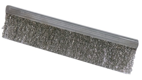 Grillreiniger aus Aluminium, mit Stahlbürste und Klinge aus Stahl (1mm), sichere Bedienung, extra robuste Qualität