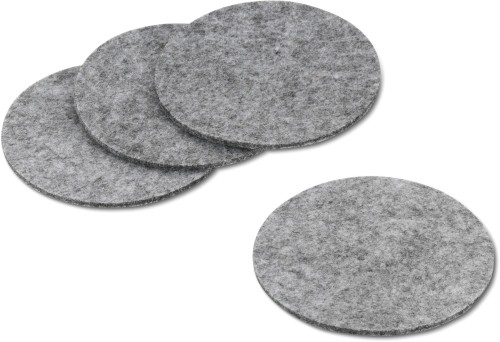 KELA Untersetzer Alia Filz hellgrau 4Stk 0,4cm 10,0cmØ