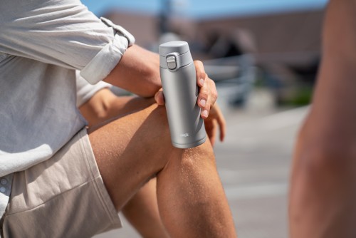 EMSA TRAVEL MUG LIGHT Isolierbecher (0,4 L im extra-schlanken Format & Leichtgewicht, Hochqualitativer  Edelstahl,