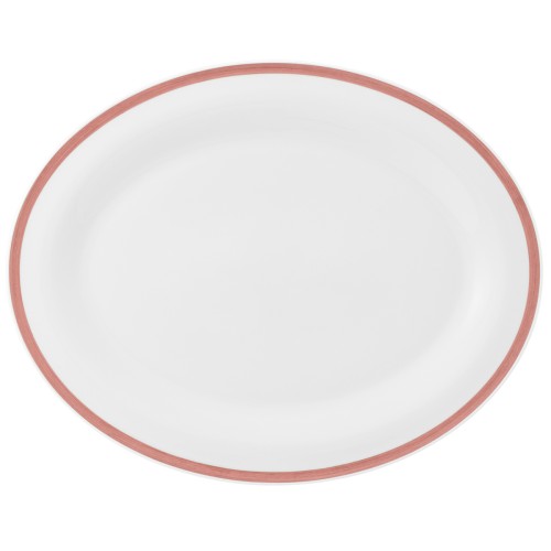 Seltmann Platte oval 35 cm, oval, Form: Community, Dekor: 57393 Pinselband 4, hohe Kantenschlagfestigkeit, Made in Germany
