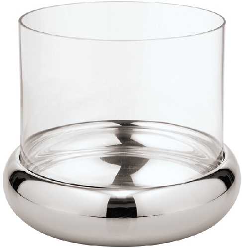 Sambonet Sphera Edelstahl/Glas Windlicht 24 cm