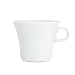 Obertasse 0,40 l ohne Innenstapelrand - Form:, Calla - weiss - aus Porzellan. Hersteller:, Eschenbach. "Made in Germany".