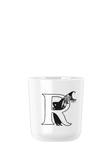 Moomin ABC Tasse - R 0.2 l. weiß, Maße: 74 x 74 x 83 mm