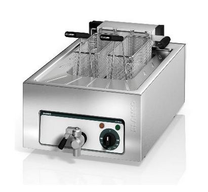 BLANCO COOK Fritteuse, nahtlos tiefgezogenes Becken, Kaltzone am Beckenboden, herausschwenkbarer, innenliegender Heizkörper,