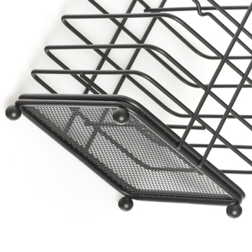 Utensilienhalter, Metall, schwarz. Länge: 115 mm. Breite: 115 mm. Höhe: 176 mm