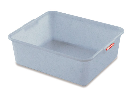 ARAVEN Behälter mit 20 Liter Füllvermögen, flexibel einsetzbar in grauer Farbe