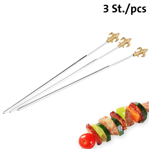 Westmark 3 Schaschlikspieße »Lilie«, 31 cm