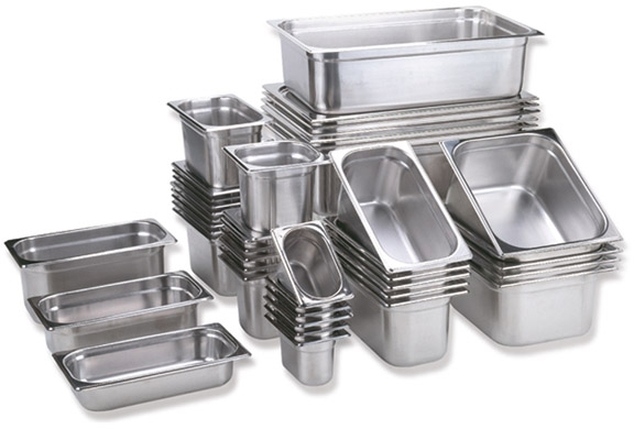 GN 2/3 Behälter 35,4 x 32,5 cm, Tiefe: 200 mm Edelstahl, 18 Liter spülmaschinengeeignet stapelbar