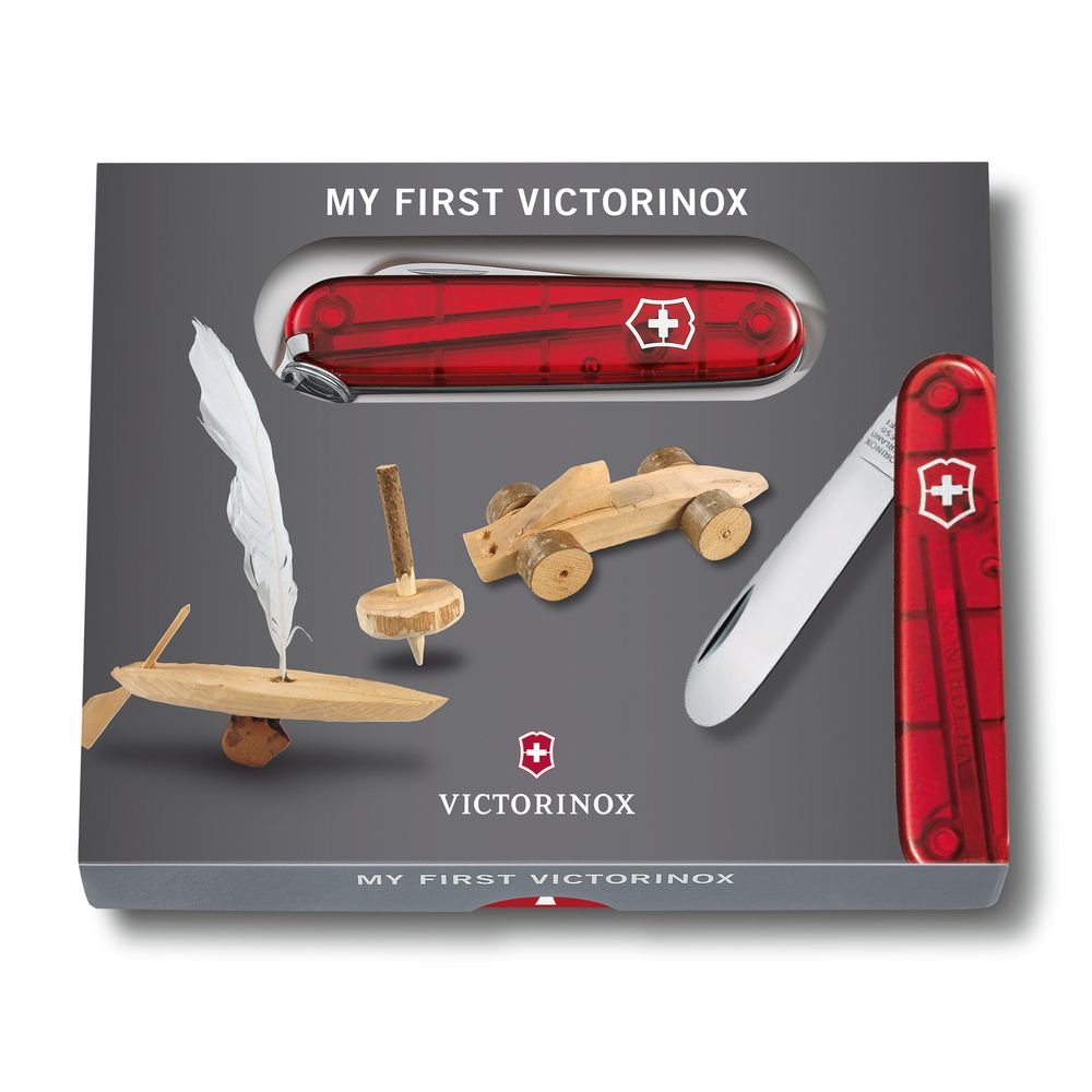 Victorinox Taschenwerkzeug, transp.rot My First Vx