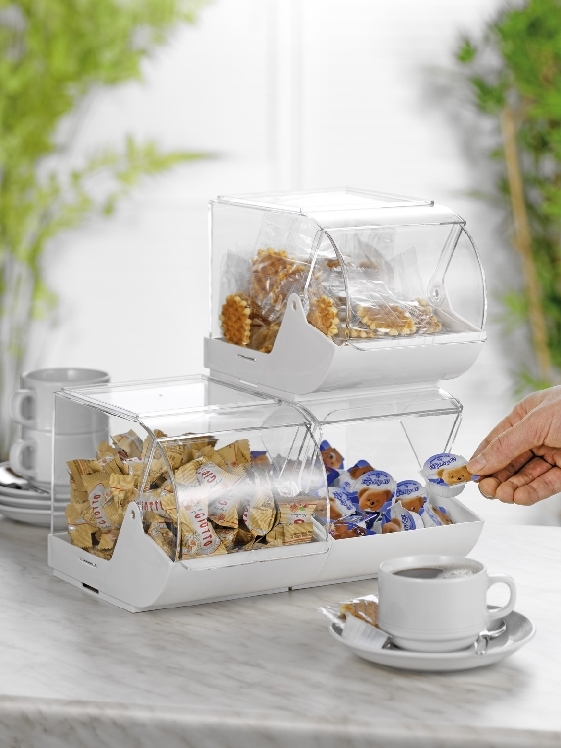 Universalbox PILA, weiß Unterteil weiß, Polypropylen ca. 23 x 14,5 cm, Höhe 15 cm