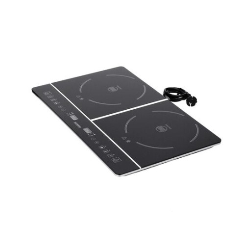 Severin Doppel-Induktionskochplatte, ca. 3400 W, 2 Glaskeramik-Kochfelder (Ø 21cm) mit automatischer Topferkennung