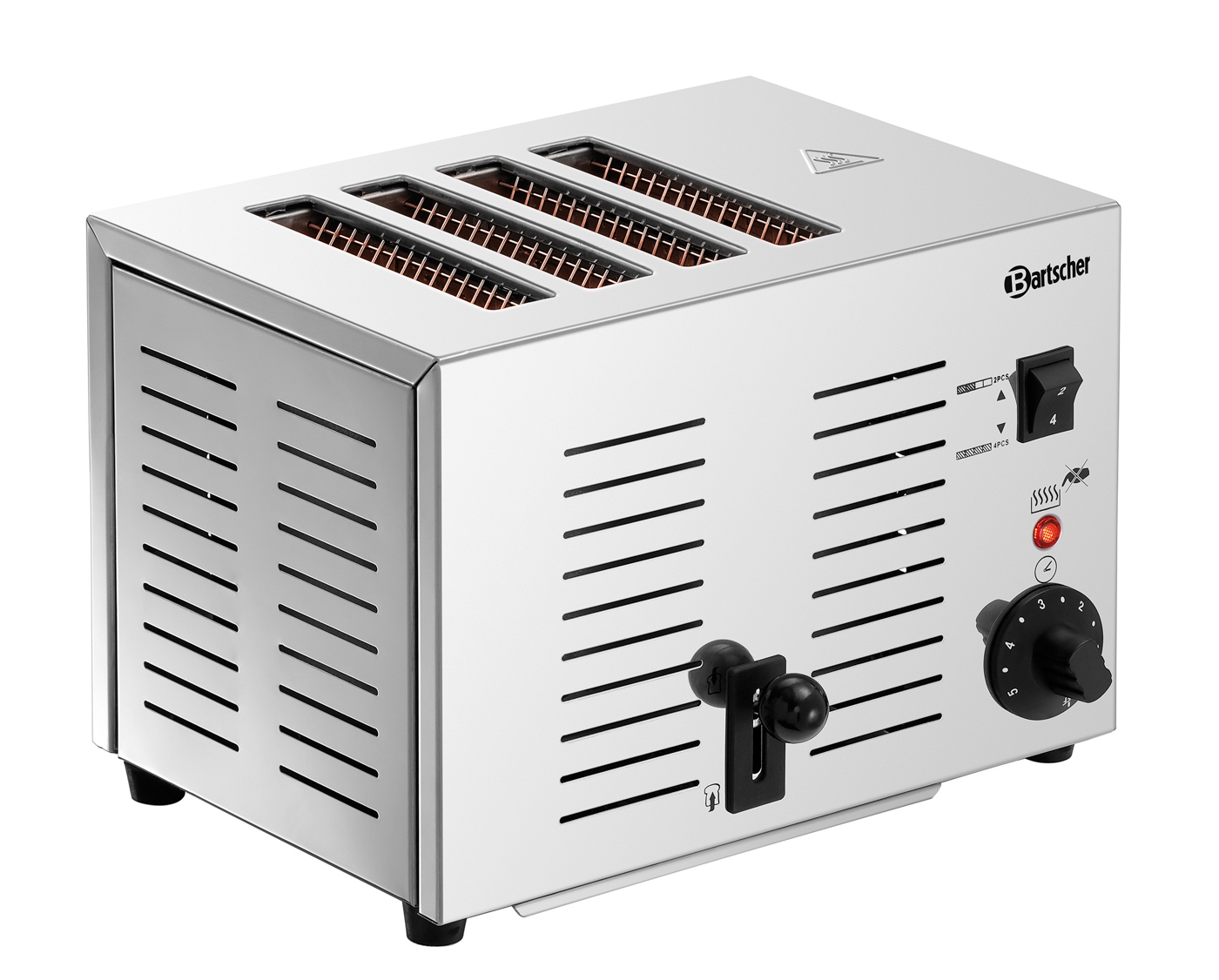 Bartscher Toaster TS40 | Kontrollleuchte:Aufheizen | Maße: 30 x 25 x 22,0 cm. Gewicht: 4,2kg
