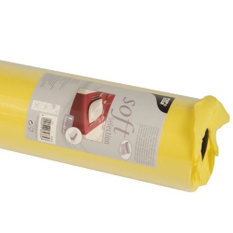 Tischläufer, stoffähnlich, Vlies "soft selection" 24 m x 40 cm gelb von PAPSTAR