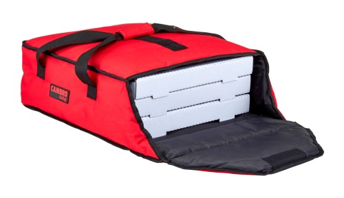 GoBag® Standard Pizza Liefertasche Tasche Rot, für zwei 40,6 cm oder drei 35,5 cm Pizzakartons von Cambro