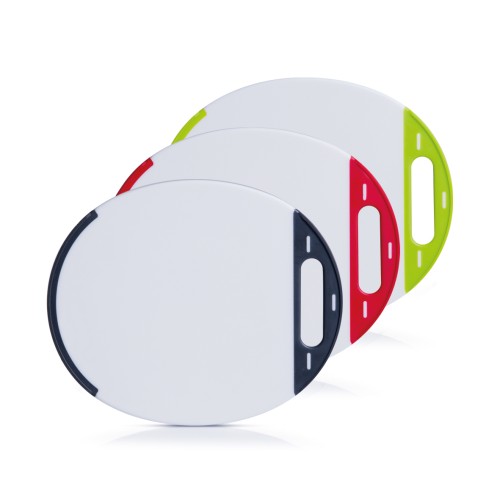 Zeller Schneidebrett, oval, Kunststoff, sort.