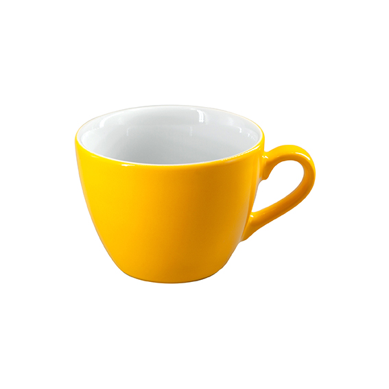 Obertasse 0,21 l - Form: Table Selection - Dekor, 79170 sonnengelb - aus Porzellan. Hersteller:, Eschenbach. "Made in Germany".