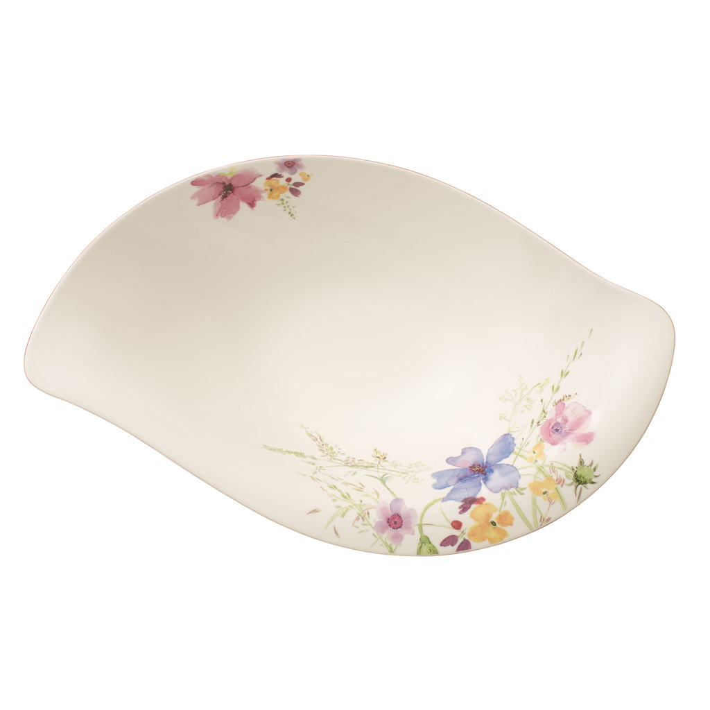 Villeroy und Boch Salatschüssel - Maße: 45,5 x 29 x 14,5 cm / Ser.: Mariefleur Serve & Salad