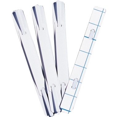 Heftstreifen 2 x 15 cm (B x H) Kunststoff weiß 10 St./Pack.