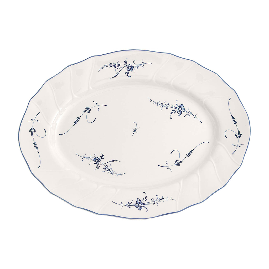 Villeroy und Boch Platte oval - Maße: 35 x 26,5 x 3,5 cm / Ser.: Old Luxembourg