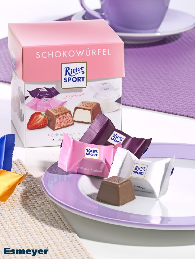 Ritter Sport Schokowürfel Joghurtschatz 176G Inhalt: 22 Sück.