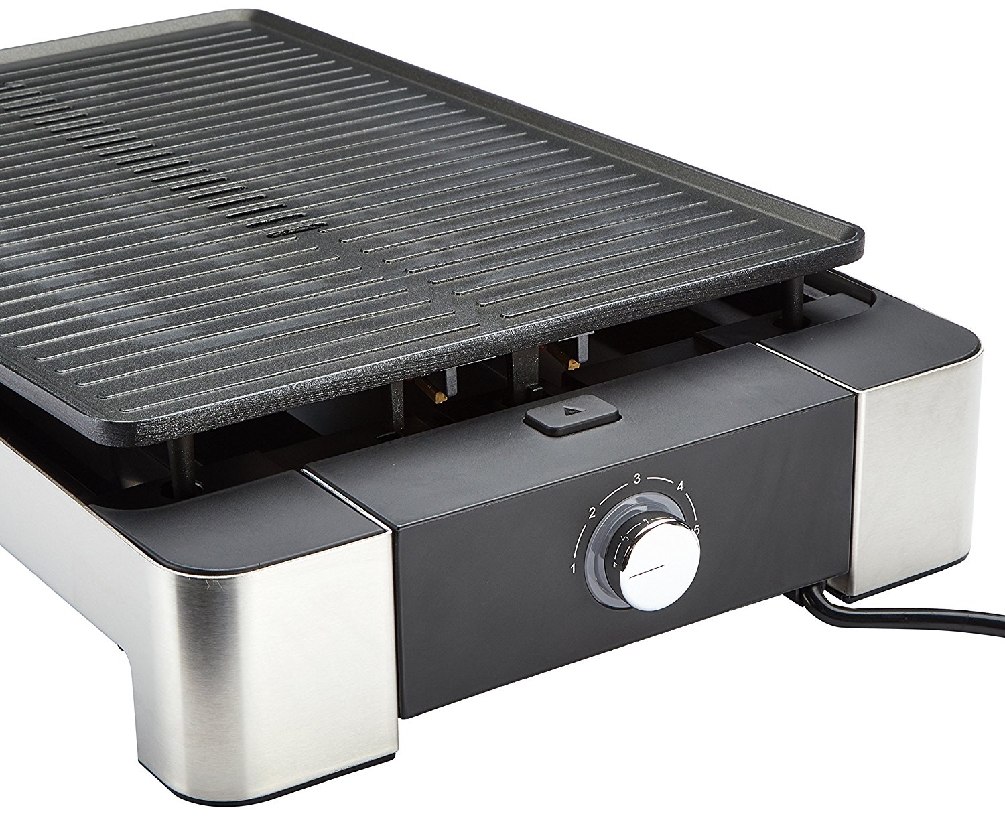 WMF Lono Tischgrill gerippt, Farbe: Cromargan