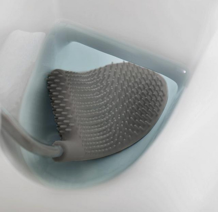 Joseph Joseph Flex Lite Toilettenbürste mit Halter - Weiß/Grau