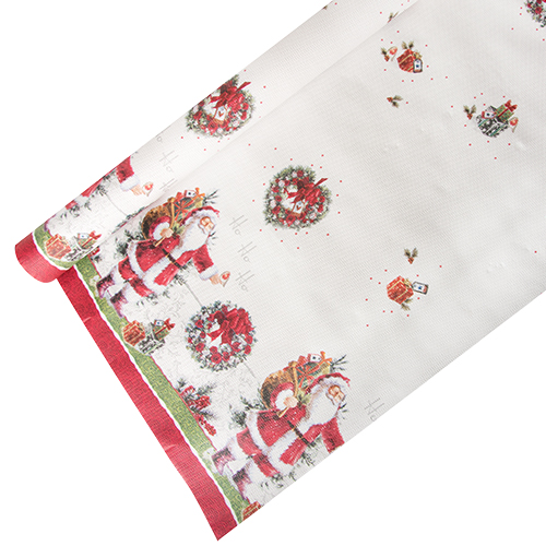 Tischdecke, Papier 6 m x 1,2 m "HoHoHo" von PAPSTAR