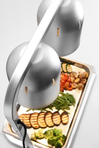 HENDI Wärmebrücke mit 2 Infrarotlampen - 230 V - 495x355x(H)590 mm 500 W