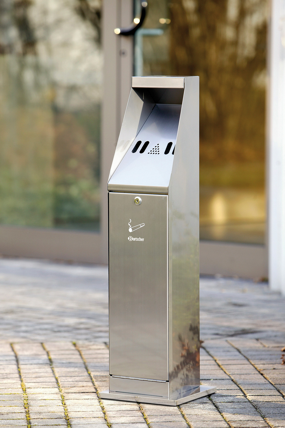 Bartscher Standascher, silber | Inhalt: 5,5 Liter| Maße: 24 x 24 x 87,0 cm. Gewicht: 8,5 kg