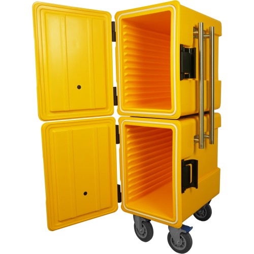 SARO Thermobehälter Modell Emmerich - Material: Kunststoff - Passend für 1/1 GN-Behälter (nicht enthalten) - Frontlader mit 12