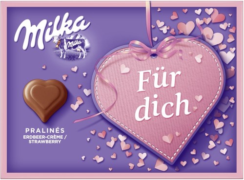 I Love... Milka Erdbeer Rahm Creme Pralines 110G