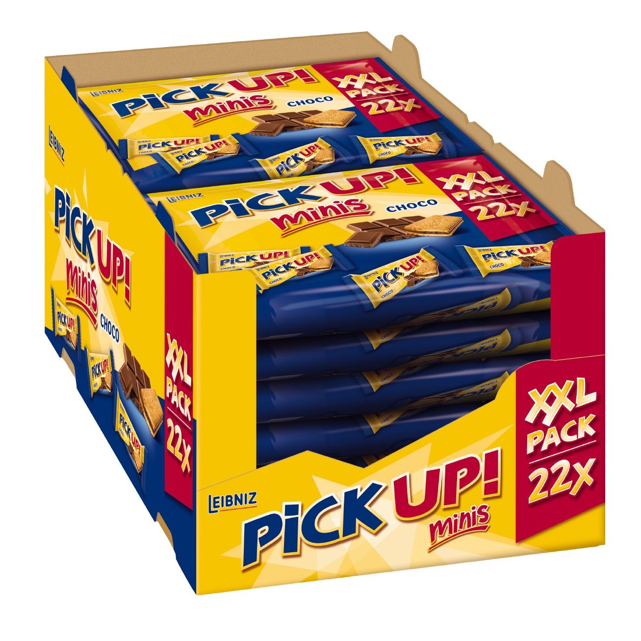 Bahlsen PiCK UP! Minis Original Mini-Keksriegel Inhalt: 12 Packungen á 22 Stück