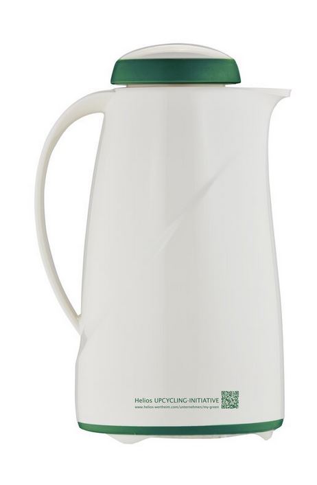 Helios Green Wave in weiß, Kapazität: 1 L mit ergonomischem Drehverschluss.
