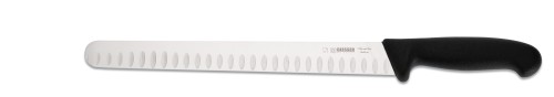 Aufschnittmesser 28 cm, Kullenschliff, schwarz Giesser - Made in Germany