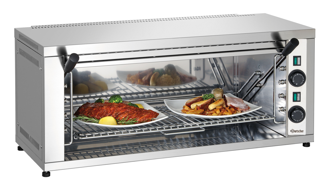 Bartscher Salamander 600-2Z |Fettauffangbehälter: Ja | Maße: 88 x 55 x 39,0 cm.Gewicht: 23 kg