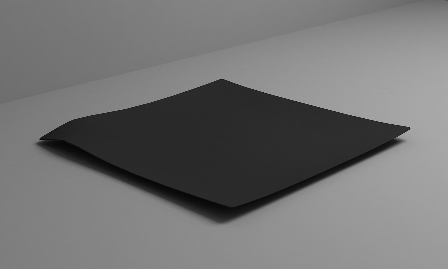 ARAVEN Tablett mit quadratischer Form aus dem WAVE Catering-Sortiment, schwarz und aus Polystyrol