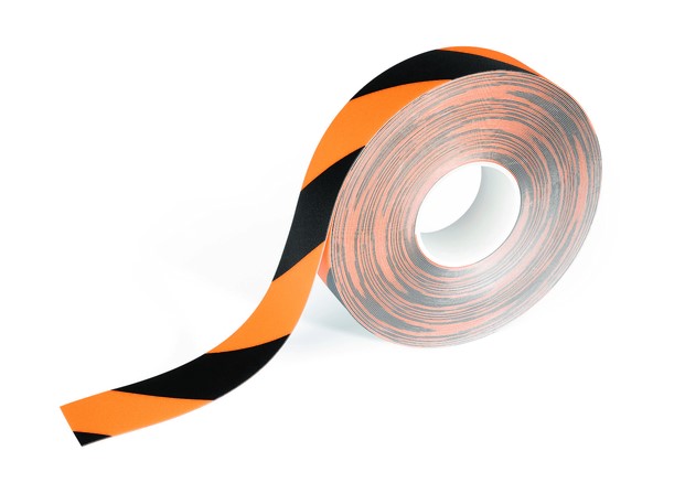 Durable Bodenmarkierungsband DURALINE ablösbar Inhalt: 1 Rolle a 15 Meter , Farbe: gelb/schwarz