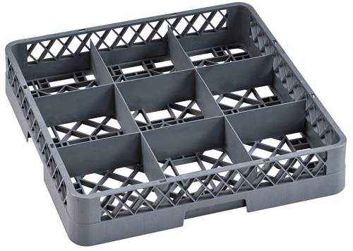 Gläserkorb SPÜLMASCHINENKÖRBE SERIE 9860. Polypropylen, › blaugrau› Außenmaß: 50 x 50 x