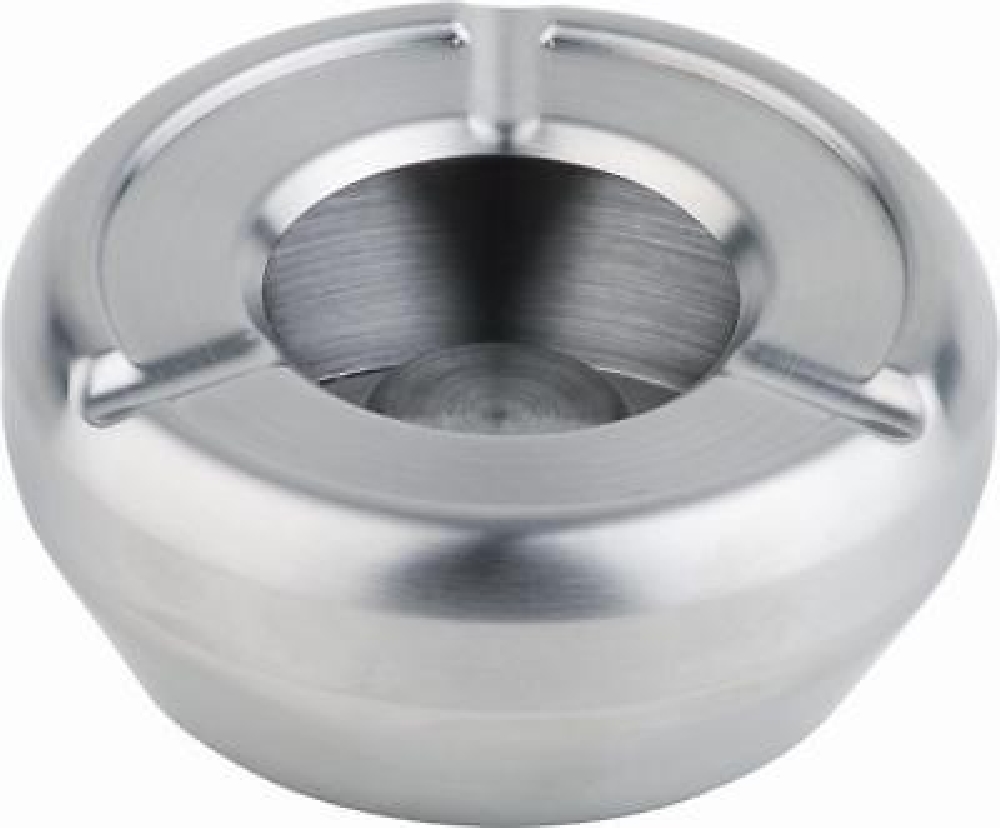 Aschenbecher SMOKE, Material: Edelstahl, Durchmesser: 12 cm, spülmaschinengeeignet und stapelbar