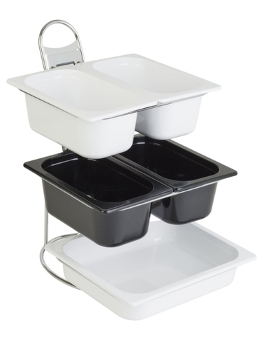 -Buffet-Leiter -LITTLE GN- 31,5 x 41,5 cm, H: 48 cm Metall, verchromt