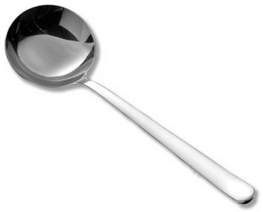 Saucenlöffel TINA, aus Edelstahl 18/0, poliert, Länge: 19,2 cm. Materialstärke 2,0 mm.