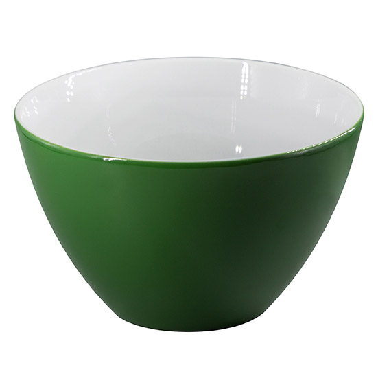 Schüssel 21 cm - Form: Table Selection - Dekor, 79174 dunkelgrün - aus Porzellan. Hersteller:, Eschenbach. "Made in Germany".