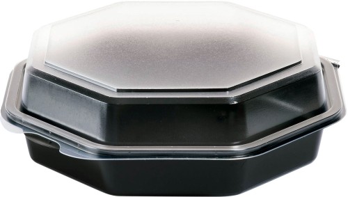 Duni Octaview® 190 x 190 x 60 mm Schwarz ungeteilt, 270 Stk/Krt (1 x 270 Stk)