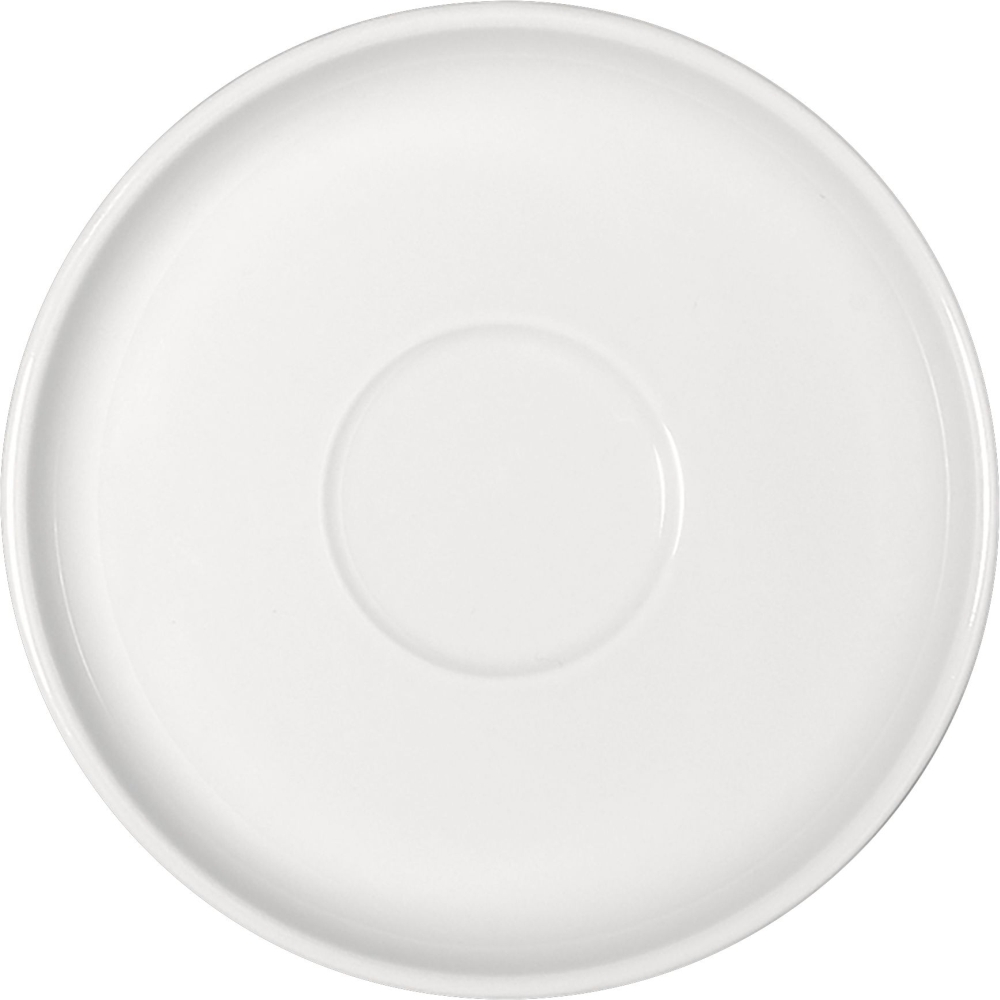 Bauscher Kombi-untertasse Serie 6200, 15 cm Durchmesser, stapelbar, uni weiss, Höhe: 21 mm,