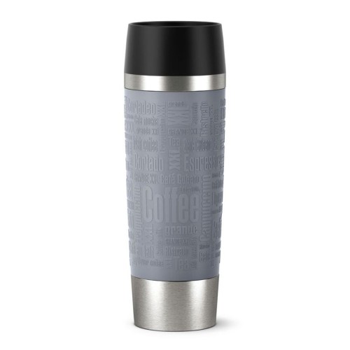 Emsa Travel Mug Grande Thermobecher/Isolierbecher, 0,5 Liter Fassungsvermögen, 6h heiß/ 12h kalt, 100 % dicht,